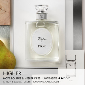 Higher Eau de toilette - Notes boisées et hespéridées Higher Eau de toilette - Notes boisées et hespéridées